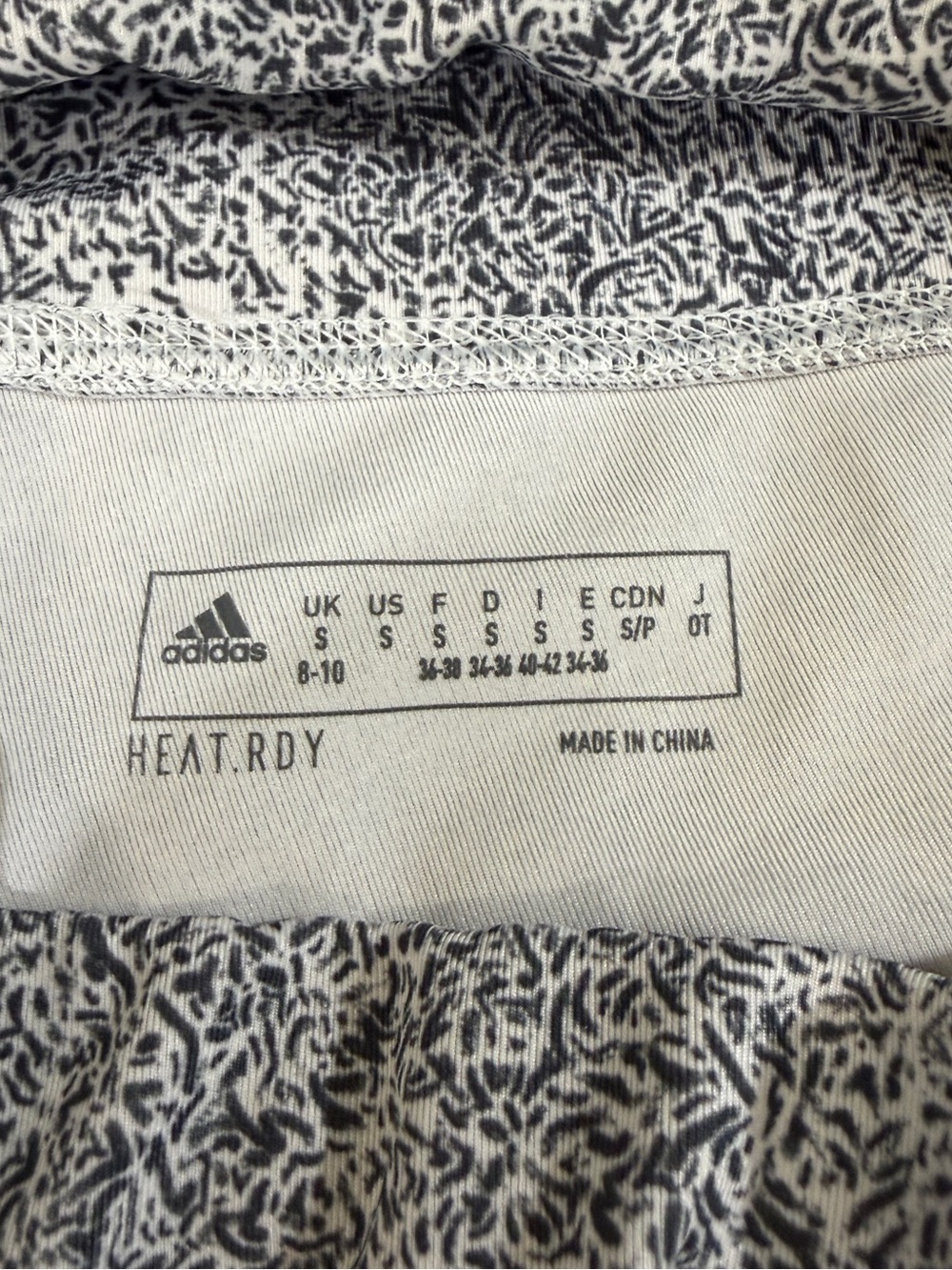 adidas Gray Leggings with Pink and Orange Colorblock Hem - Picture 8 of 8